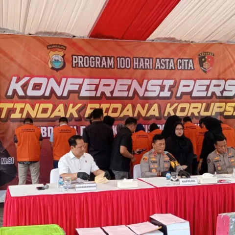 Polda Sulsel Tetapkan 21 Tersangka Tindak Pidana Korupsi Dengan Total Kerugian Negara 84 Miliar