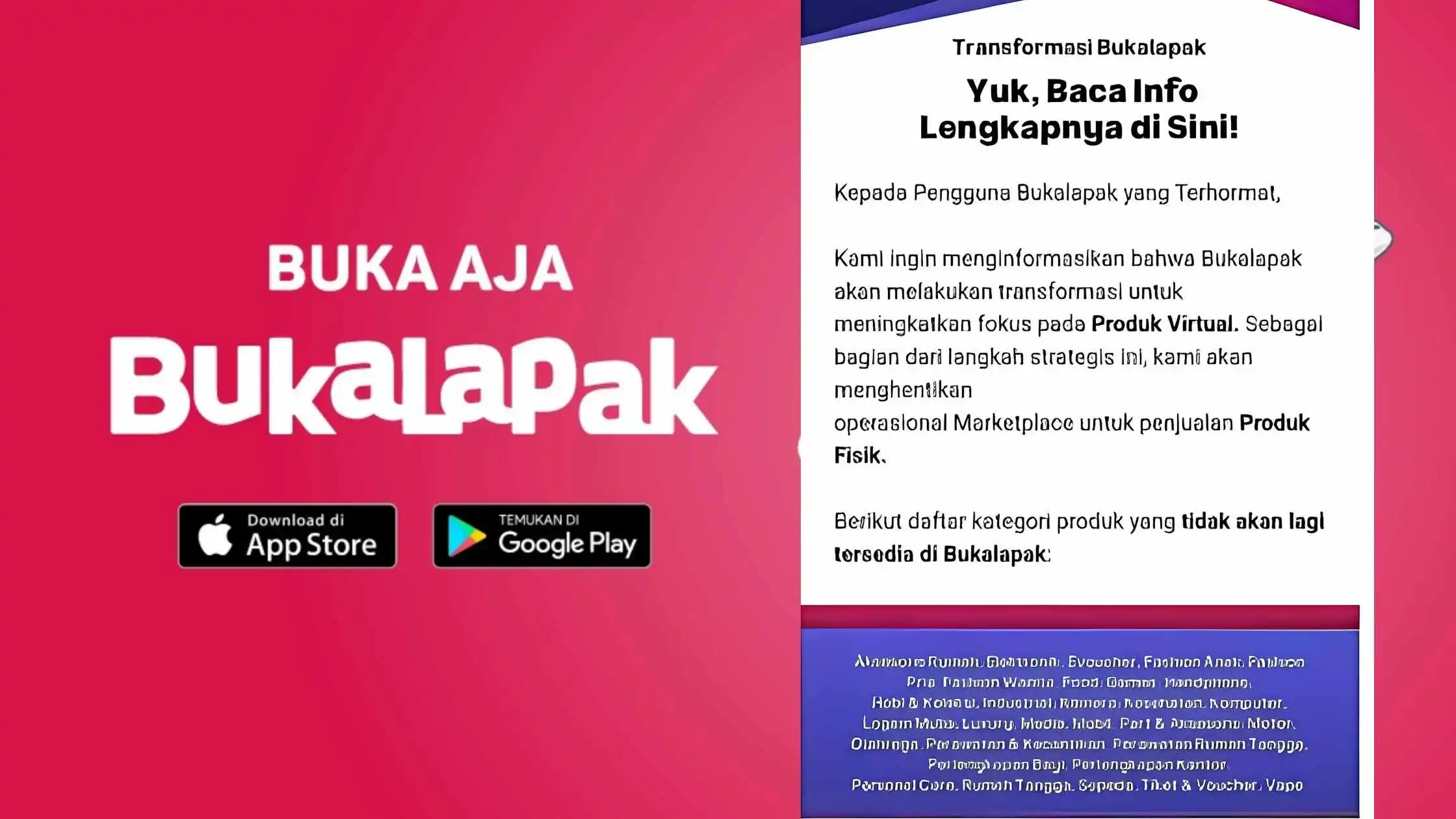 Bukalapak Tutup Layanan Marketplace