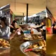 Viral Warga Berjualan Nasi Goreng di Tengah Banjir Netizen Terheran-heran