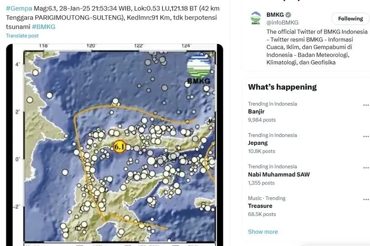 Gorontalo Dilanda Gempa Magnitudo 6.1 Warga Takut Gempa Susulan