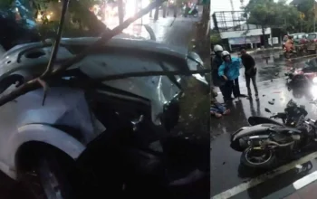 Tabrakan Beruntun di Gowa 5 Pengendara Motor Terluka