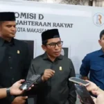 Anggota Komisi A DPRD Makassar A. Muchlis Misbah usai Rapat Dengar Pendapat (RDP) bersama para camat di Ruang Komisi A