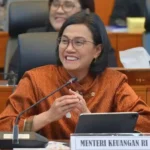 Foto Sri Mulyani Rapat Dengar Pendapat antara Menteri Keuangan dengan DPR RI