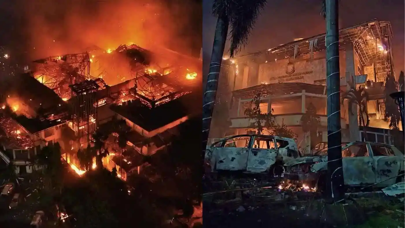 Daftar Kantor Polisi dan Fasilitas Umum Rusak Akibat Aksi Massa di Sejumlah Kota 2 3 ASN Tewas dalam Tragedi Kebakaran DPRD Makassar
