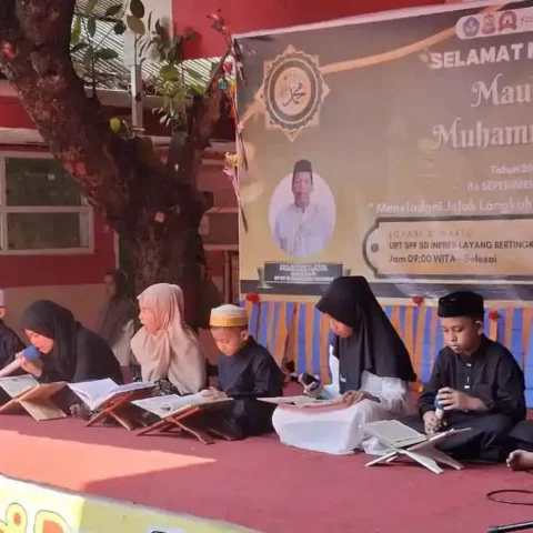 SDI Layang Bertingkat Gelar Maulid Nabi Muhammad SAW 1447 H 17 Suasana peringatan Maulid Nabi Muhammad SAW 1447 H di SDI Layang Bertingkat Makassar.