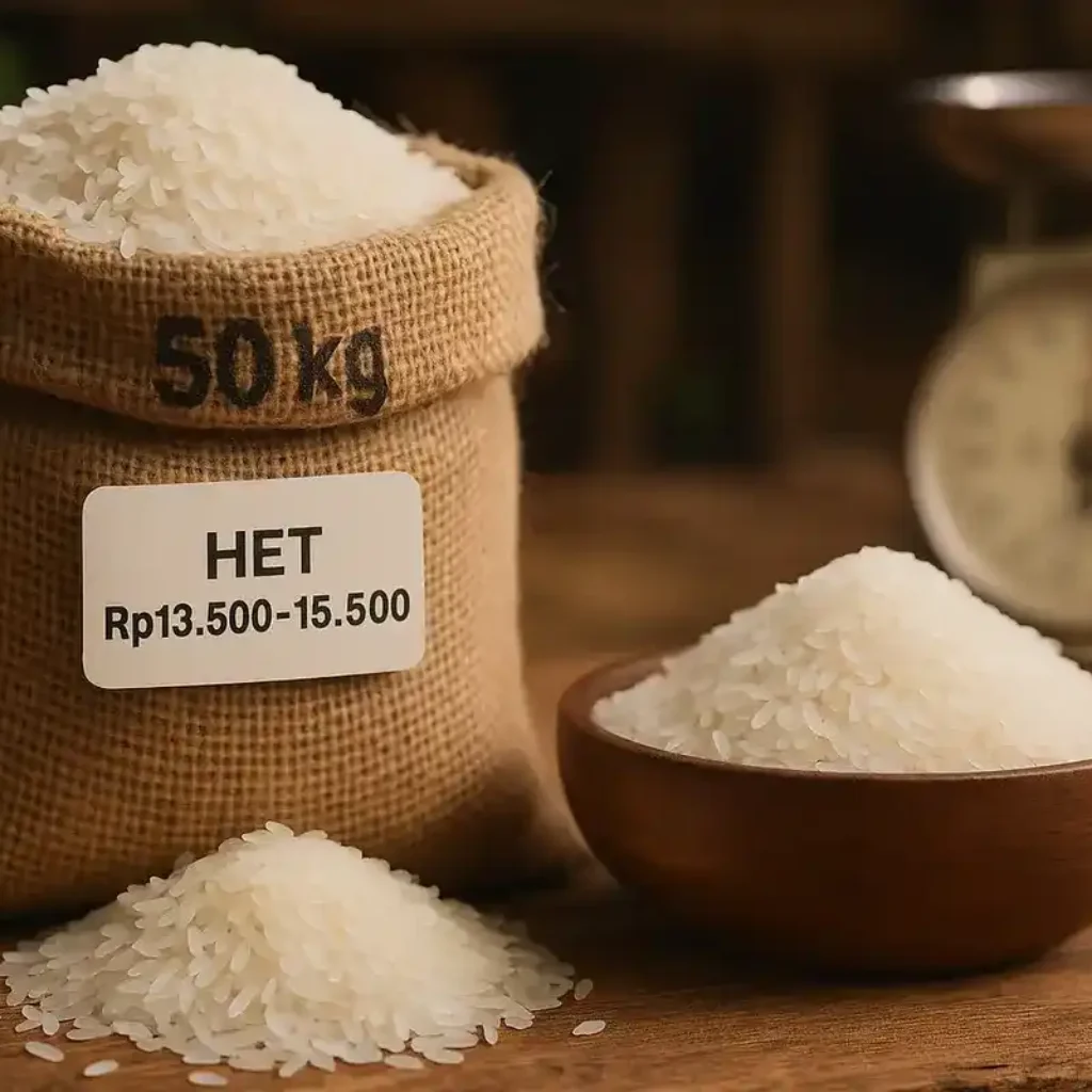 Bapanas Naikkan HET Beras Sulsel Medium Rp13.500 Premium Rp14.900