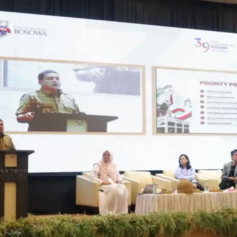 Munafri Paparkan Strategi Bangun Makassar Jadi Kota Kompetitif 17 Munafri Arifuddin paparkan strategi pembangunan Makassar dalam seminar Universitas Bosowa 30 September 2025