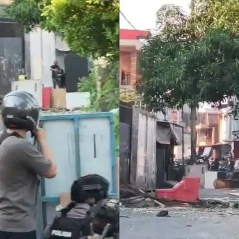 Perang Antarwarga di Tallo Makassar, Polisi Diserang Busur dan Satu Mobil Dibakar