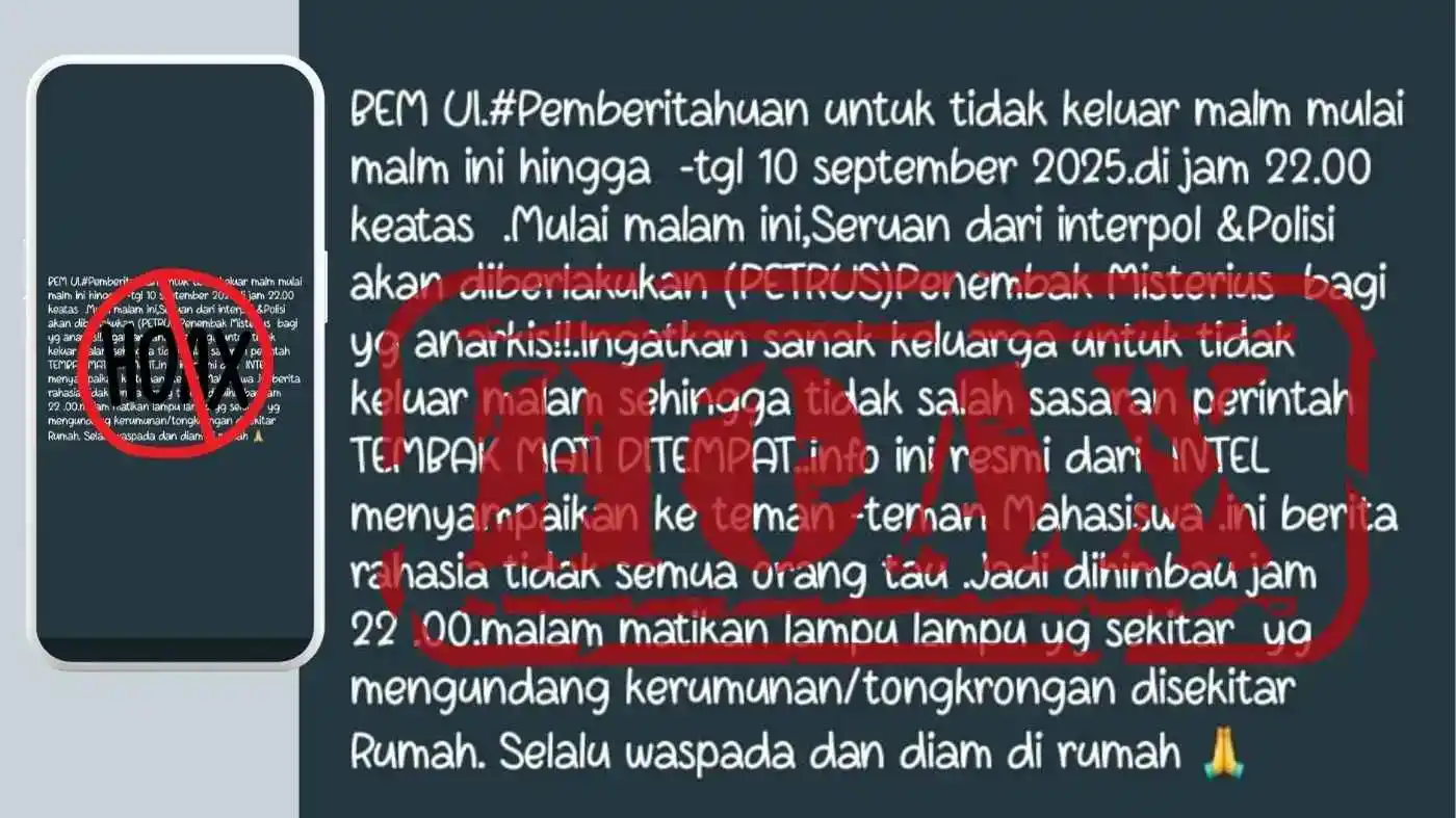Pesan Hoax Jam Malam Makassar, Polisi Tegaskan Tidak Benar 2 Pesan Hoax Jam Malam Makassar, Polisi Tegaskan Tidak Benar