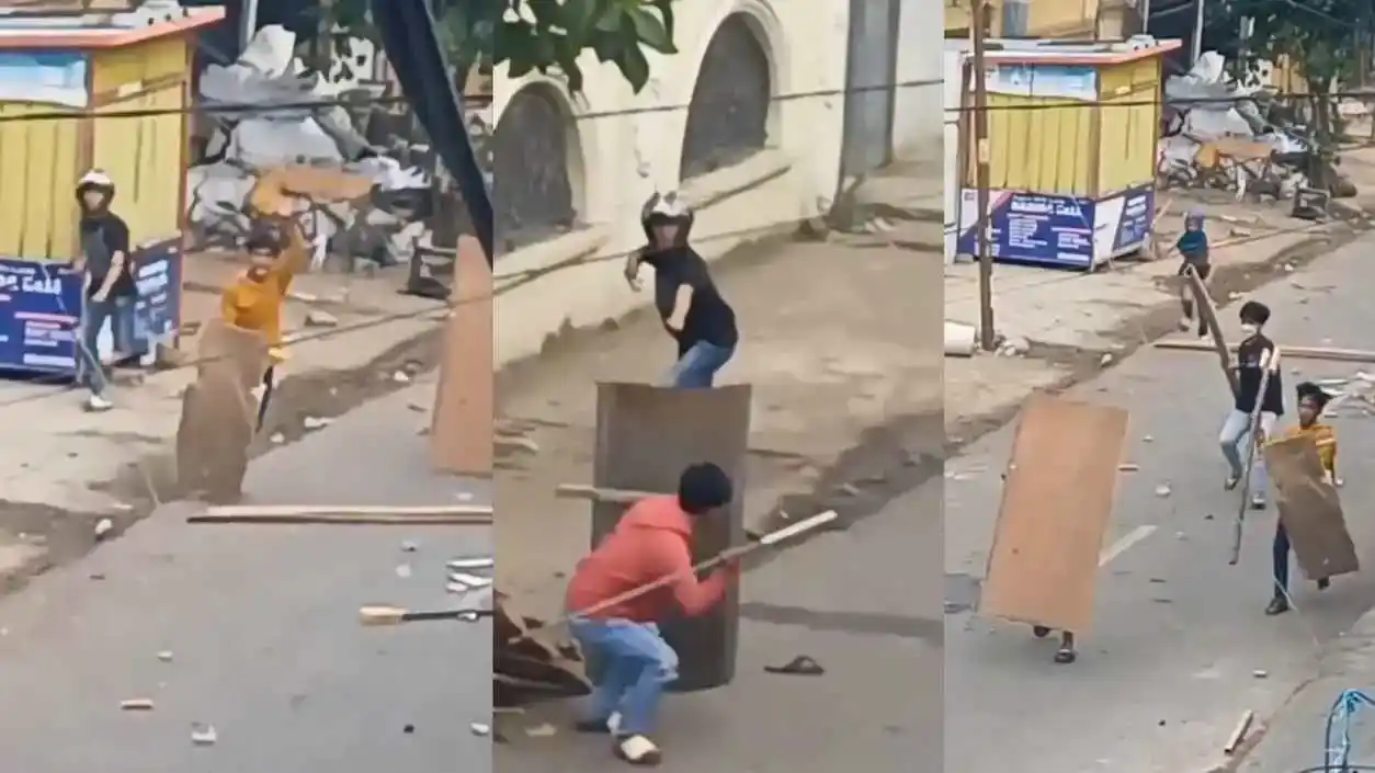 Pratinjau video: Momen tawuran pemuda di Poros Kandea, Tallo, Makassar.