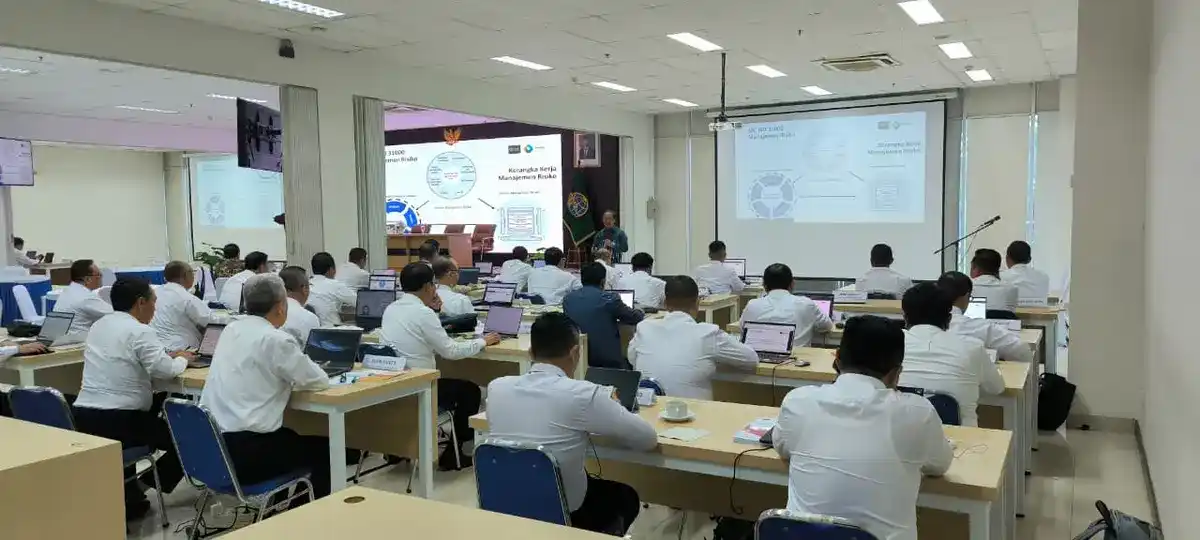 66 Pejabat ATR/BPN Ikuti Pelatihan Manajemen Risiko 1 Peserta Pelatihan Manajemen Risiko QRMP 2025 Kementerian ATR/BPN di Aula Nusantara BPSDM Cikeas, 28 Oktober 2025