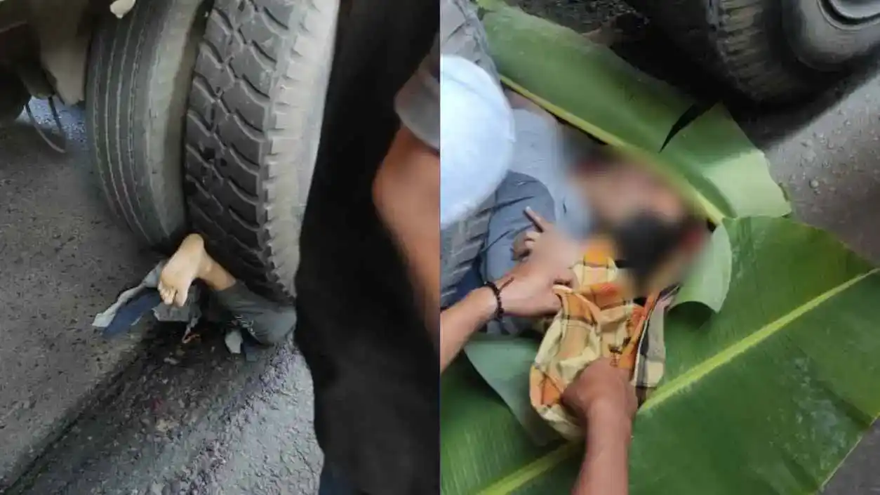 Pelajar SMA Tewas Terlindas Truk di Buttadidi, Diduga Warga Bukit Tamarunang 1 Petugas mengevakuasi pelajar SMA korban kecelakaan truk di Buttadidi, Gowa (13 Oktober 2025)