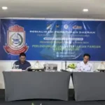 Ruslan Lallo membuka sosialisasi Perda 11/2023 Perlindungan Lahan Pertanian di Hotel Karebosi Premier Makassar Rabu 13 Agustus 2025