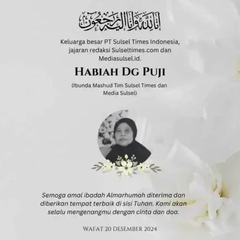 Kabar Duka Ibunda Mashud Tim Redaksi Sulseltimes.com Meninggal Dunia