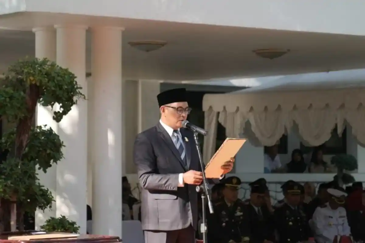Ketua DPRD Makassar Pimpin Ikrar Hari Kesaktian Pancasila 2025 1 Ketua DPRD Makassar Supratman memimpin ikrar Hari Kesaktian Pancasila 2025 di Balaikota