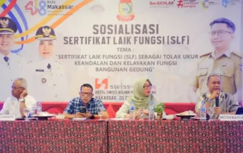 Sosialisasi SLF Makassar Dibuka Fuad Azis di Swiss-Belhotel 5 Sosialisasi Sertifikat Laik Fungsi SLF di Swiss-Belhotel Panakkukang, 05 Desember 2025.