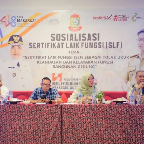 Sosialisasi Sertifikat Laik Fungsi SLF di Swiss-Belhotel Panakkukang, 05 Desember 2025.
