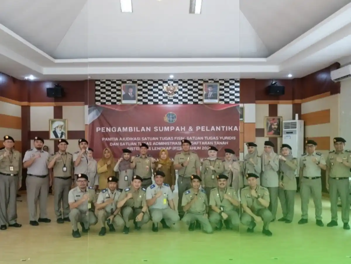 PTSL 2026 Kantor Pertanahan Makassar Lantik Panitia Ajudikasi dan Satgas 1 PTSL 2026 Kantor Pertanahan Makassar Lantik Panitia Ajudikasi dan Satgas