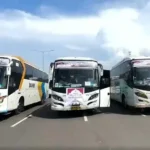 Pelepasan peserta mudik gratis Jasa Raharja Sulselbar di CPI Makassar untuk Idulfitri 2026