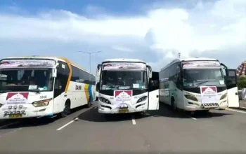 Mudik Gratis Sulsel 2026, Jasa Raharja Berangkatkan 250 Pemudik 6 Pelepasan peserta mudik gratis Jasa Raharja Sulselbar di CPI Makassar untuk Idulfitri 2026