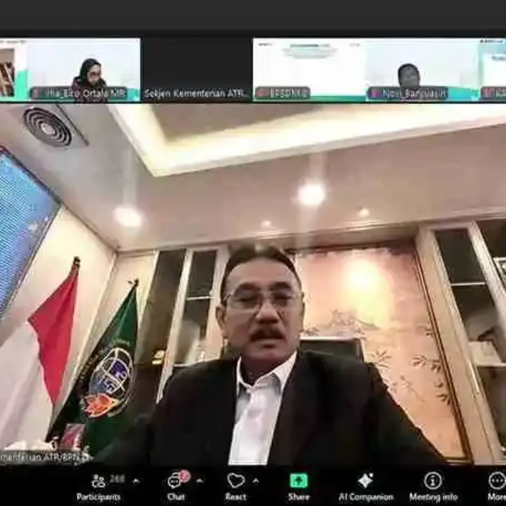 Sekjen ATR/BPN Tekankan 4 Pesan Strategis Implementasi Permen ATR Nomor 6 Tahun 2025