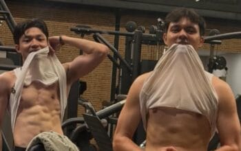 Viral Foto Kiesha Alvaro dan Nyoman Paul Pamer Otot Perut Six Pack, Netizen: Mantep Banget