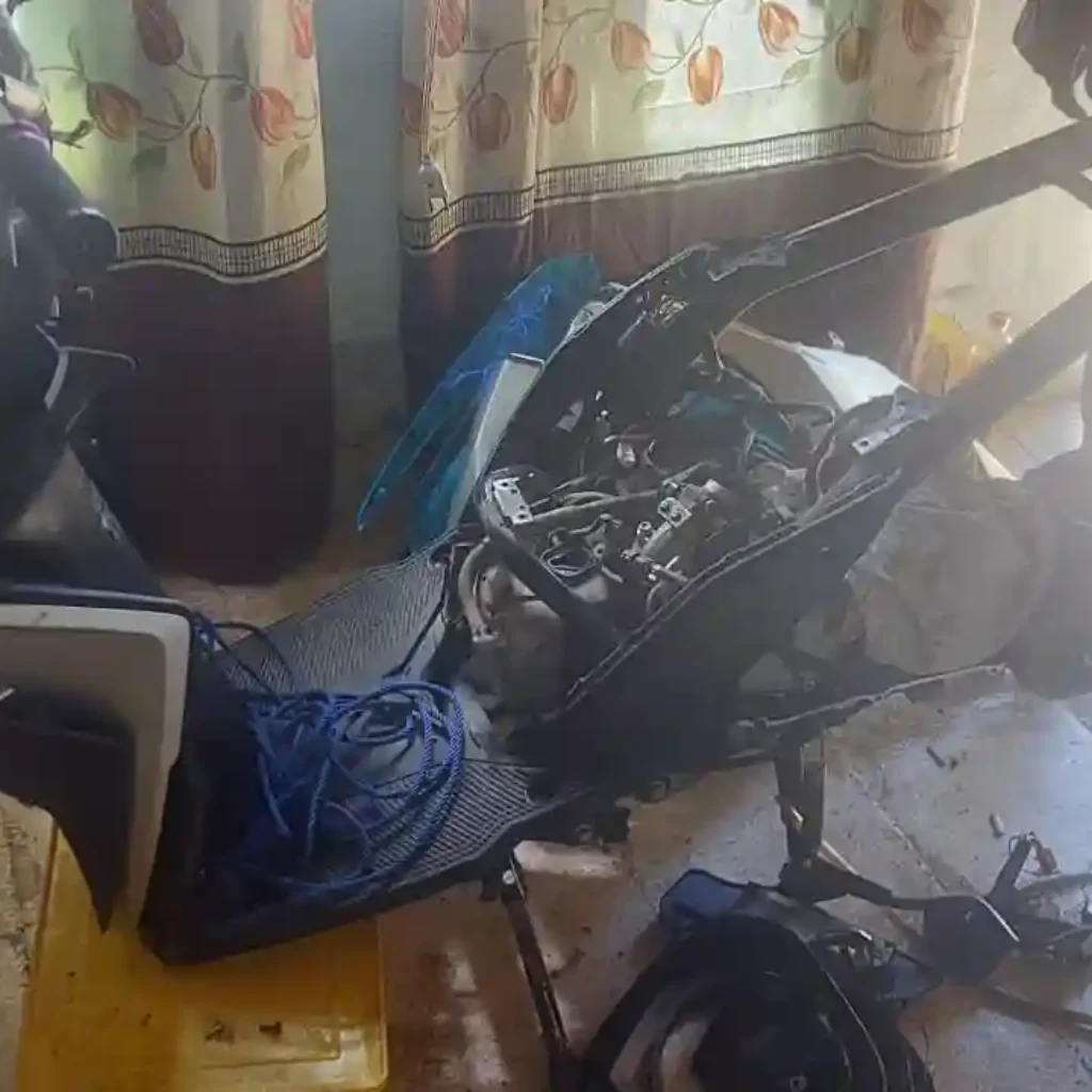 Polsek Tallo Bongkar Penampungan Motor Curian di Rappokalling, Onderdil Dijual Terpisah