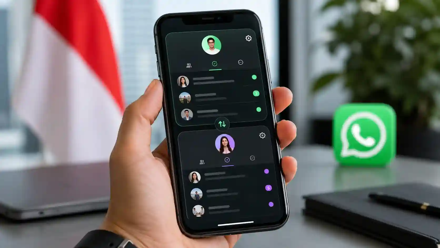 WhatsApp Dual Account di iPhone Hadir di Indonesia, Bisa 2 Nomor di 1 Aplikasi 1 WhatsApp Dual Account di iPhone Hadir di Indonesia, Bisa 2 Nomor di 1 Aplikasi