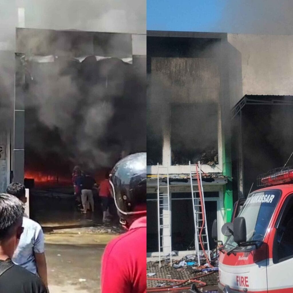 Gudang Minyak Nilam di Makassar Terbakar, Damkarmat Kerahkan 28 Armada