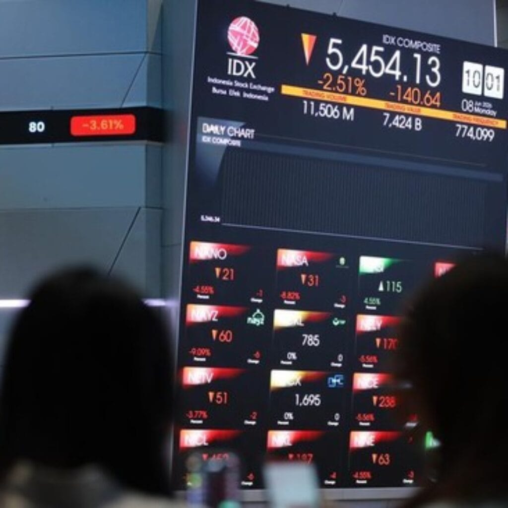 IHSG Terkoreksi 0,98% di Awal Pekan, 445 Saham Merah