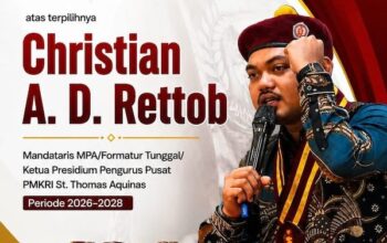 Christian AD Rettob Terpilih Ketua Presidium PP PMKRI Periode 2026-2028 di Kongres PMKRI Ruteng NTT