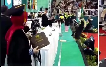 Mahasiswi Jatuh dari Panggung saat Wisuda di UINSA Surabaya, Insiden Viral
