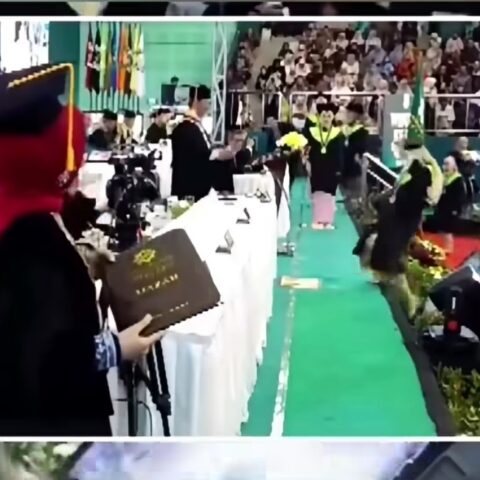 Mahasiswi Jatuh dari Panggung saat Wisuda di UINSA Surabaya, Insiden Viral