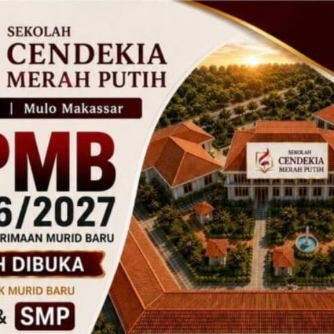 Pendaftaran Sekolah Cendekia Merah Putih Sulsel Dibuka, Ini Syarat dan Cara Daftarnya