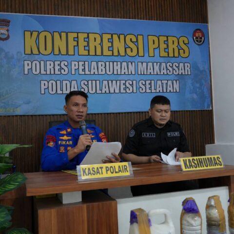 Sat Polair Polres Pelabuhan Makassar Gagalkan Aksi Bom Ikan, Dua Pelaku Ditangkap
