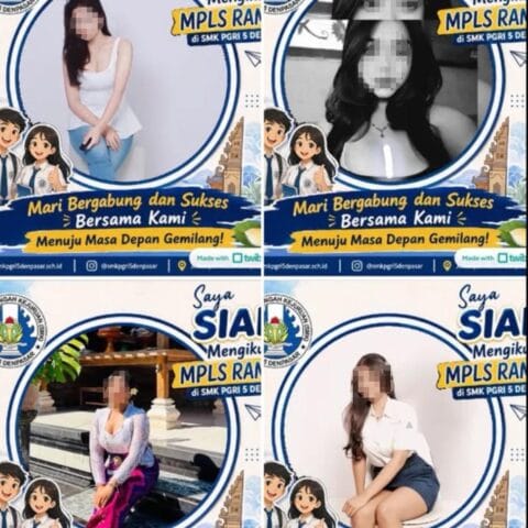 Twibbon MPLS SMK di Bali Viral, Foto Siswa Dinilai Terlalu Seksi