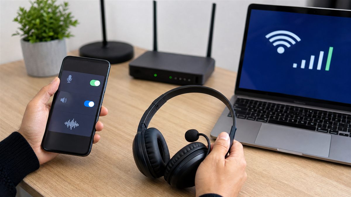 Memeriksa mikrofon, headset, dan jaringan untuk ChatGPT Live