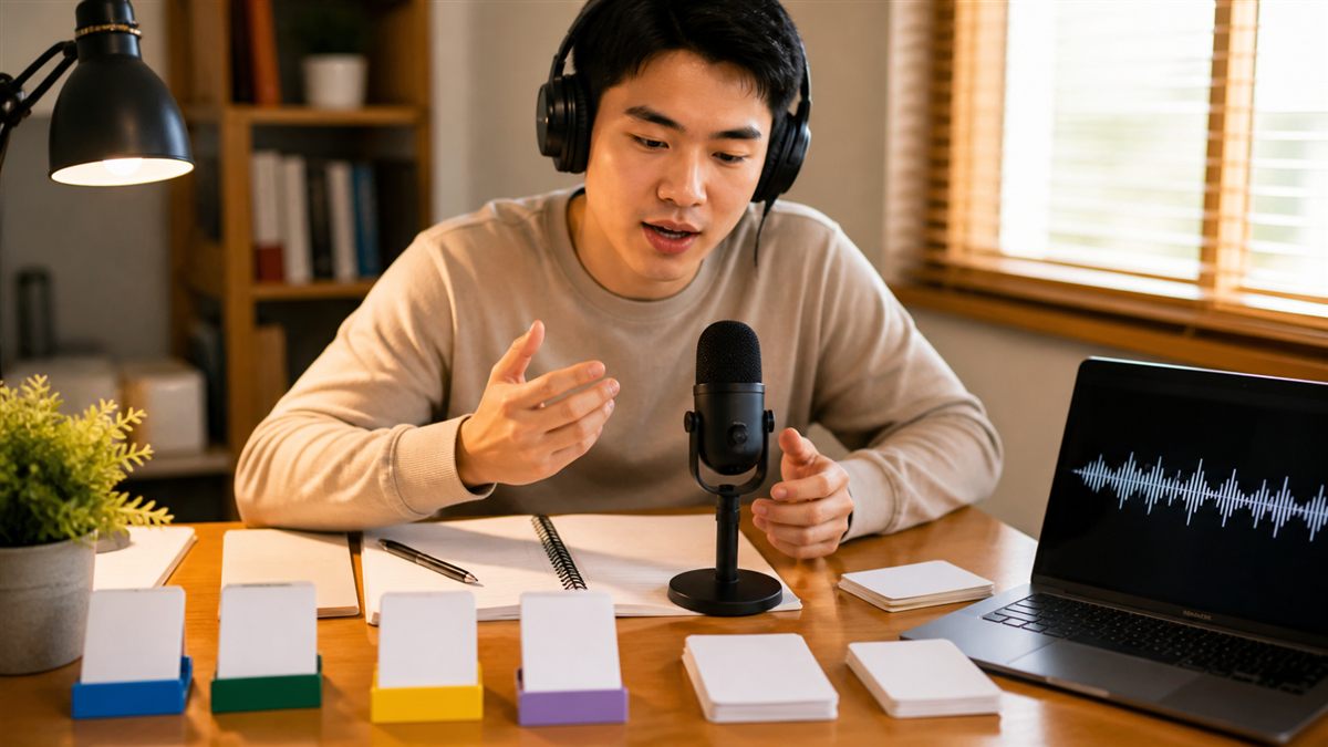 Latihan speaking dan pronunciation bahasa Inggris dengan asisten suara AI