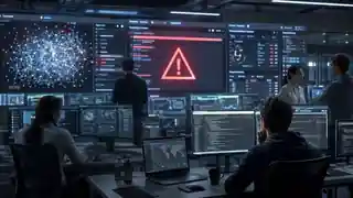 OpenAI Hentikan Sementara Pengembangan Model AI Astra Usai Capai Level Keamanan Siber Critical 1 Ilustrasi AI realistis pusat keamanan siber dan model AI tingkat kritis