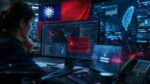 Ilustrasi realistis serangan AI otonom terhadap sistem pemerintah Taiwan