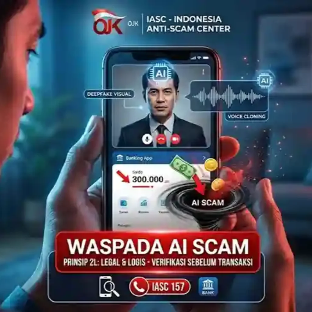 OJK: AI Bisa Kuras Rekening, Waspada Modus Deepfake dan Voice Cloning