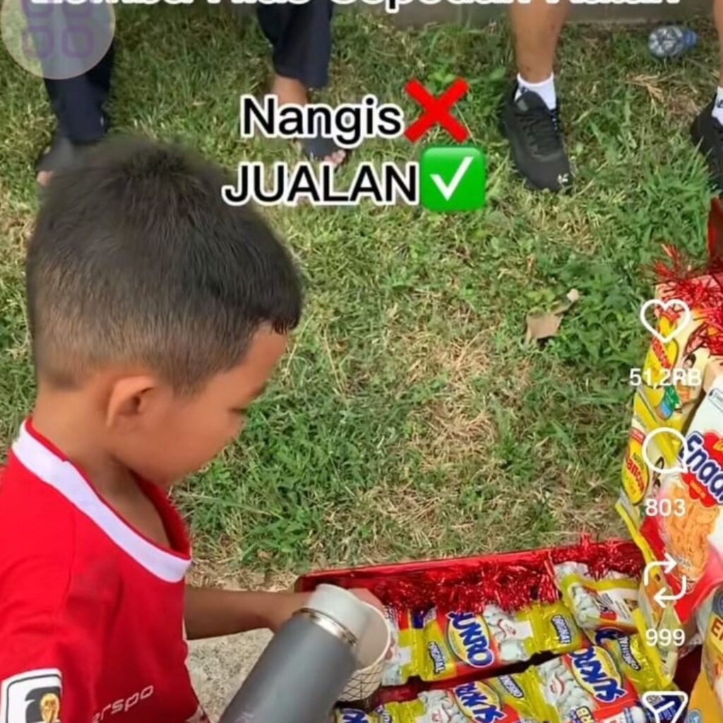 Anak Kalah Lomba Sepeda Hias di Jonggol Viral Jualan Kopi, Sikap Legowo Menuai Pujian