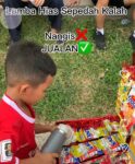 Anak Kalah Lomba Sepeda Hias di Jonggol Viral Jualan Kopi, Sikap Legowo Menuai Pujian