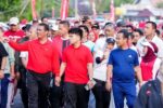 Hari Pramuka ke-65 di Bone, Gubernur Sulsel dan Mentan RI Lepas Ribuan Peserta Jalan Sehat