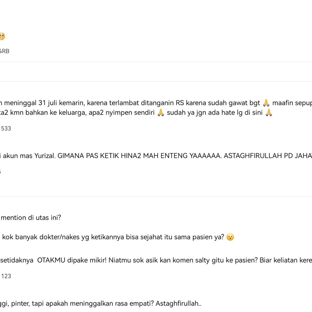 Kemenkes Sesalkan Komentar Nirempati Tenaga Medis ke Pasien BPJS
