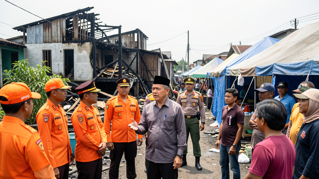Munafri Pastikan Kebutuhan 90 KK Korban Kebakaran Tallo Terpenuhi 1 Wali Kota Makassar meninjau penanganan warga terdampak kebakaran di Tallo