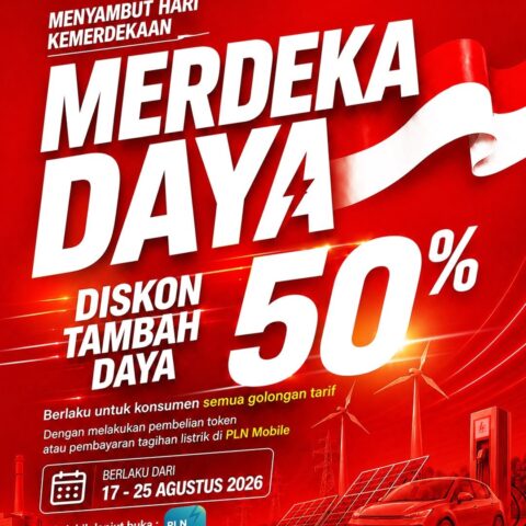 PLN Luncurkan Promo Merdeka Daya Diskon 50 Persen untuk Tambah Daya Listrik 11 PLN Luncurkan Promo Merdeka Daya Diskon 50 Persen untuk Tambah Daya Listrik