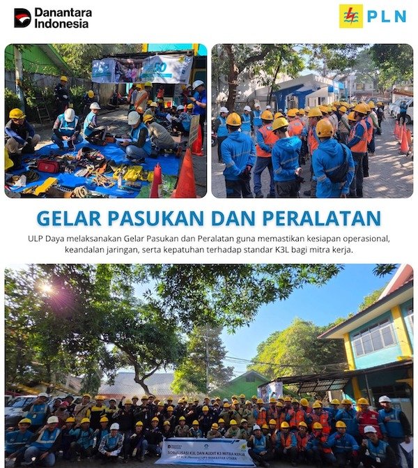 PLN ULP Daya Gelar Pasukan Jelang 17 Agustus untuk Amankan Keandalan Listrik 1 PLN ULP Daya Gelar Pasukan Jelang 17 Agustus untuk Amankan Keandalan Listrik