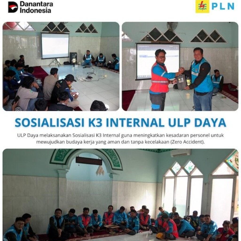PLN ULP Daya Gelar Sosialisasi K3 Internal demi Target Zero Accident
