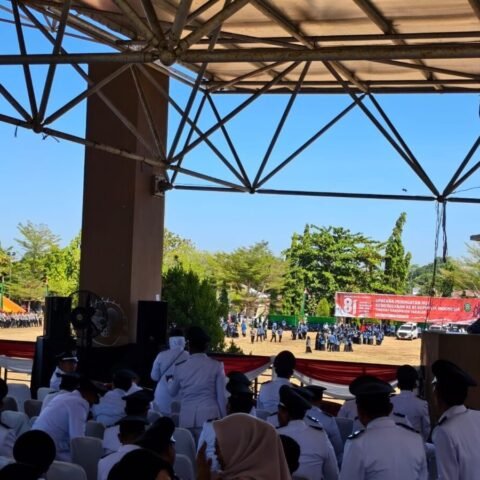 PLN ULP Takalar Sukses Kawal Pengibaran dan Penurunan Merah Putih HUT RI ke-81
